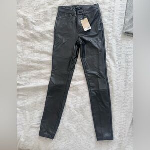 RW&CO Faux Leather High Rise Skinny Pants | Size 26 | NWT | Black